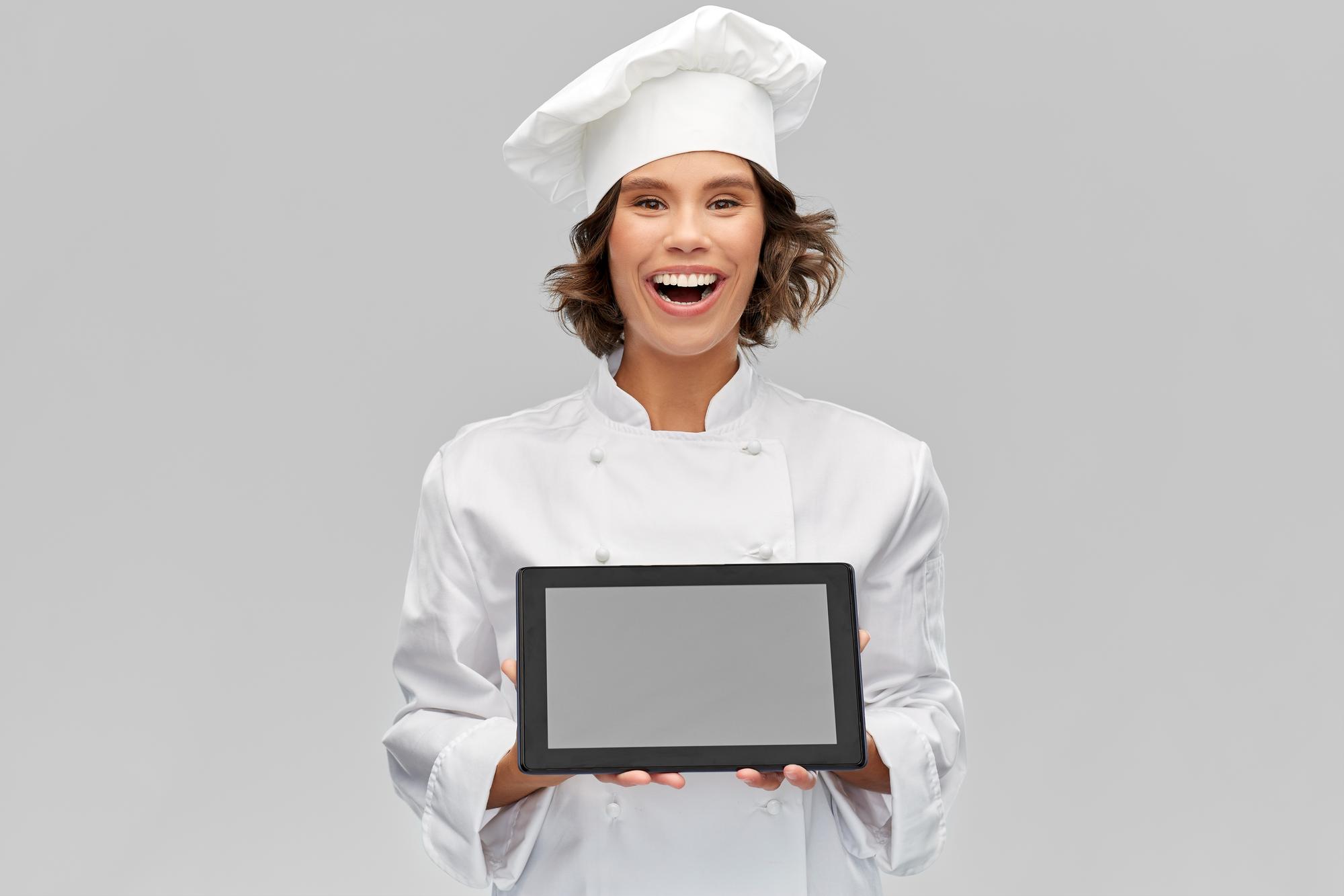 Certified chef portrait in studio kitchen